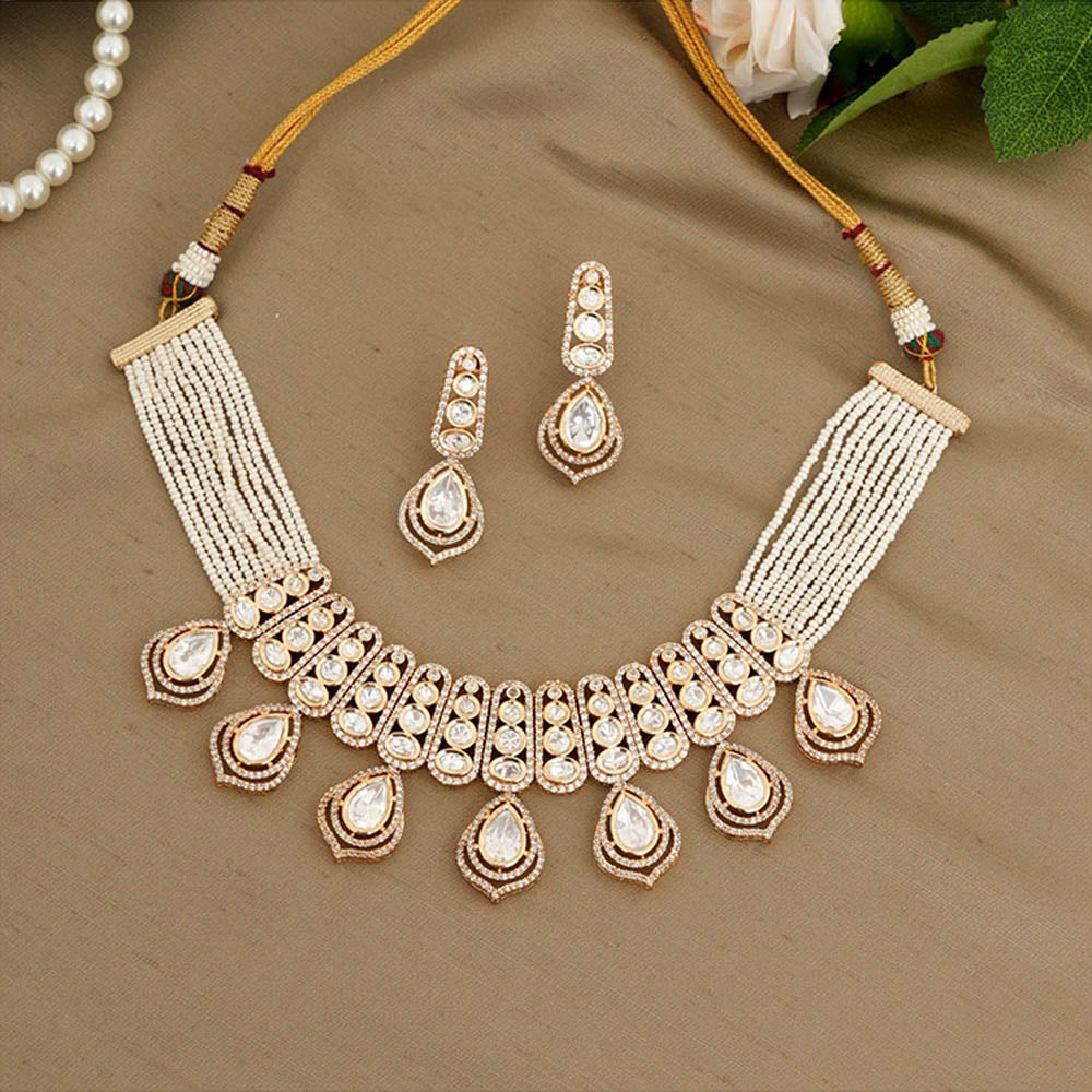 Beryachi Gauri Pearls Necklace and Earrings