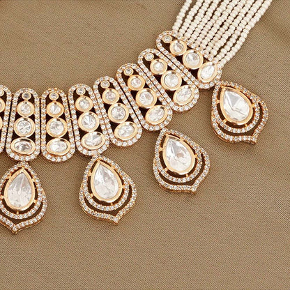 Beryachi Gauri Pearls Necklace and Earrings
