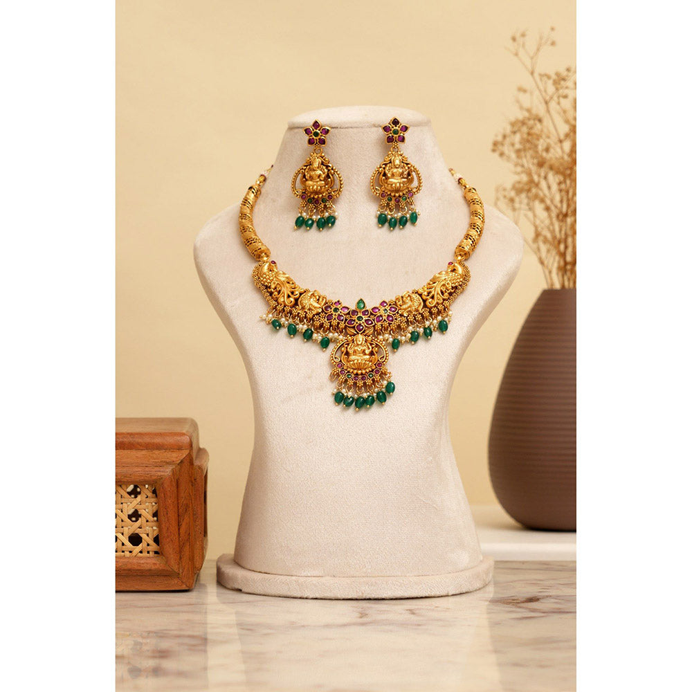Beryachi Kalyani Temple Necklace and Earrings