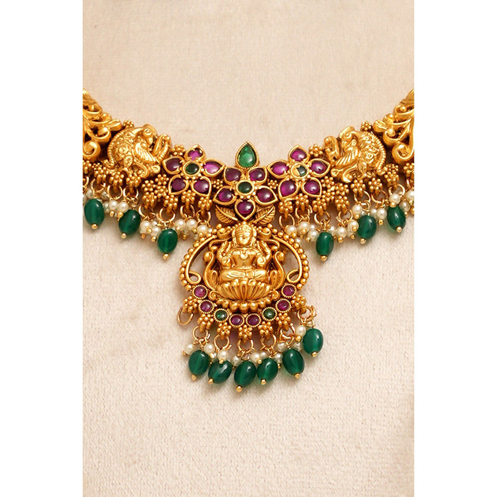 Beryachi Kalyani Temple Necklace and Earrings