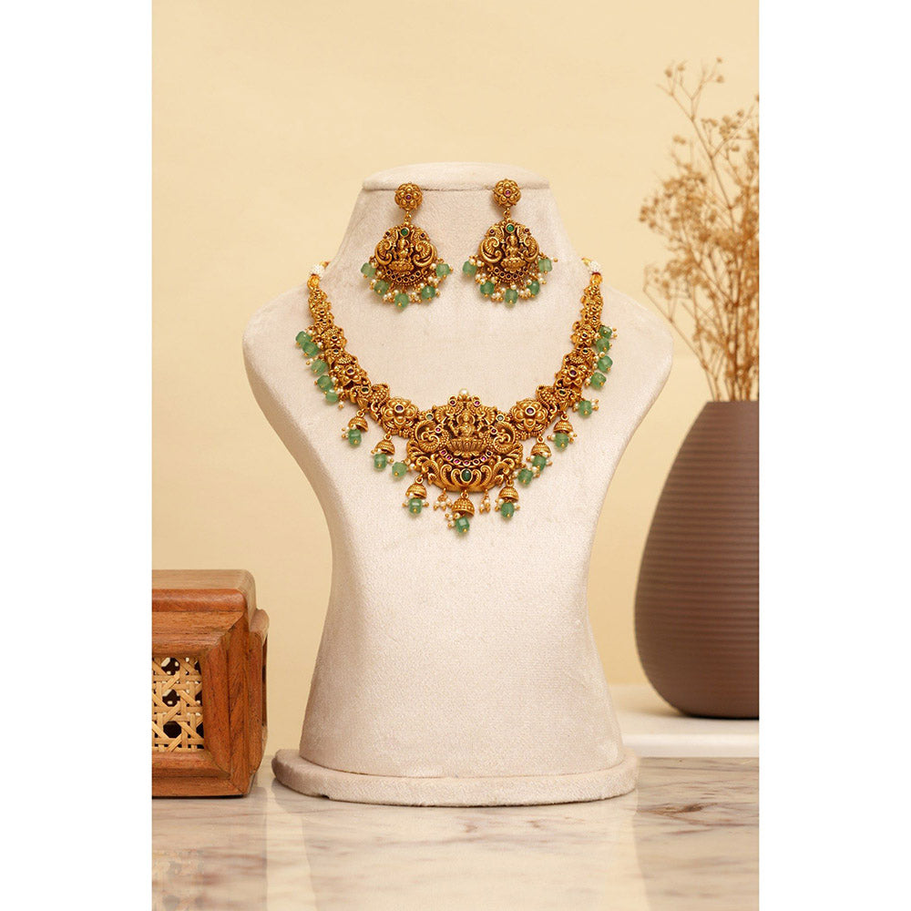 Beryachi Suvarna Temple Necklace and Earrings