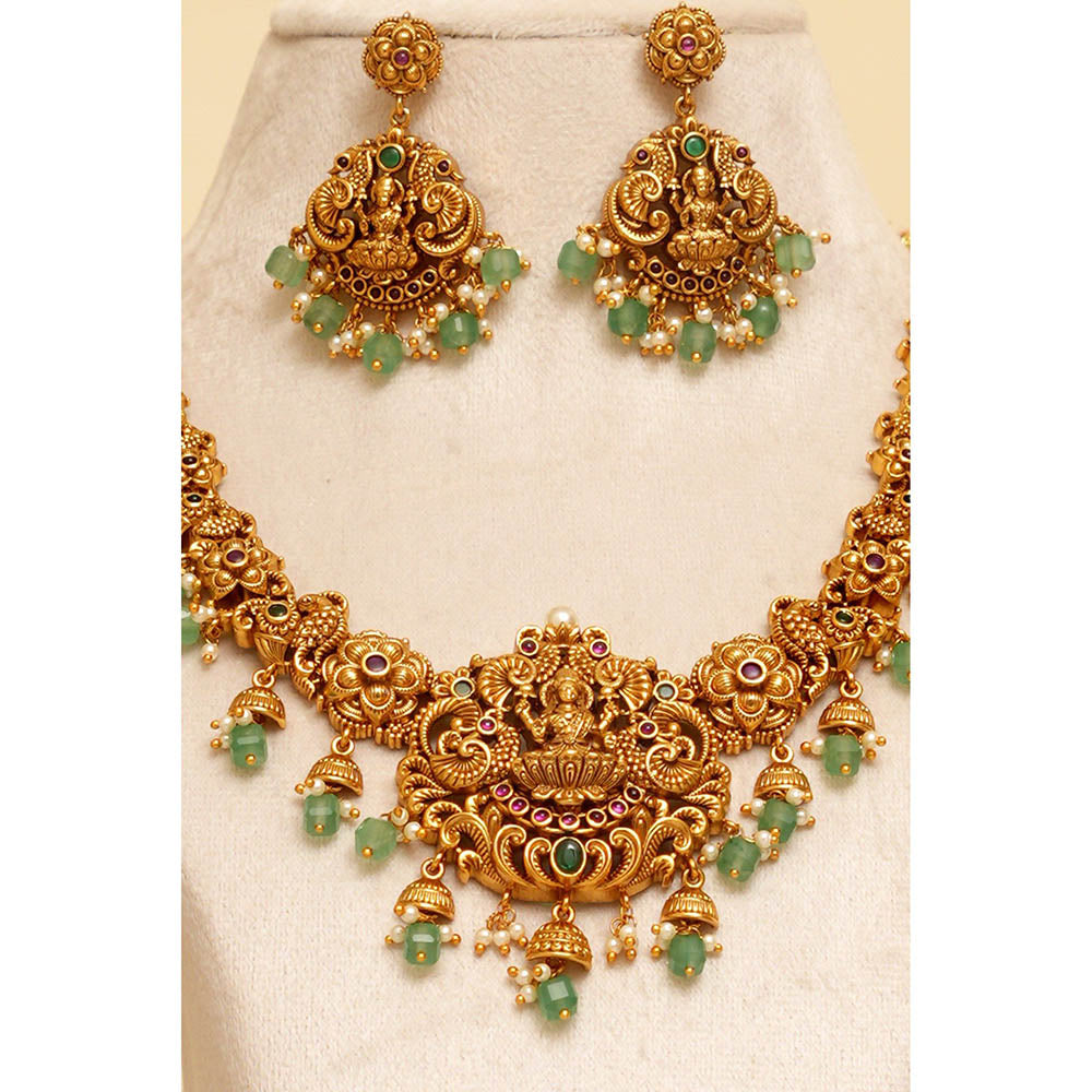 Beryachi Suvarna Temple Necklace and Earrings