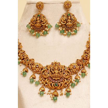 Beryachi Suvarna Temple Necklace and Earrings