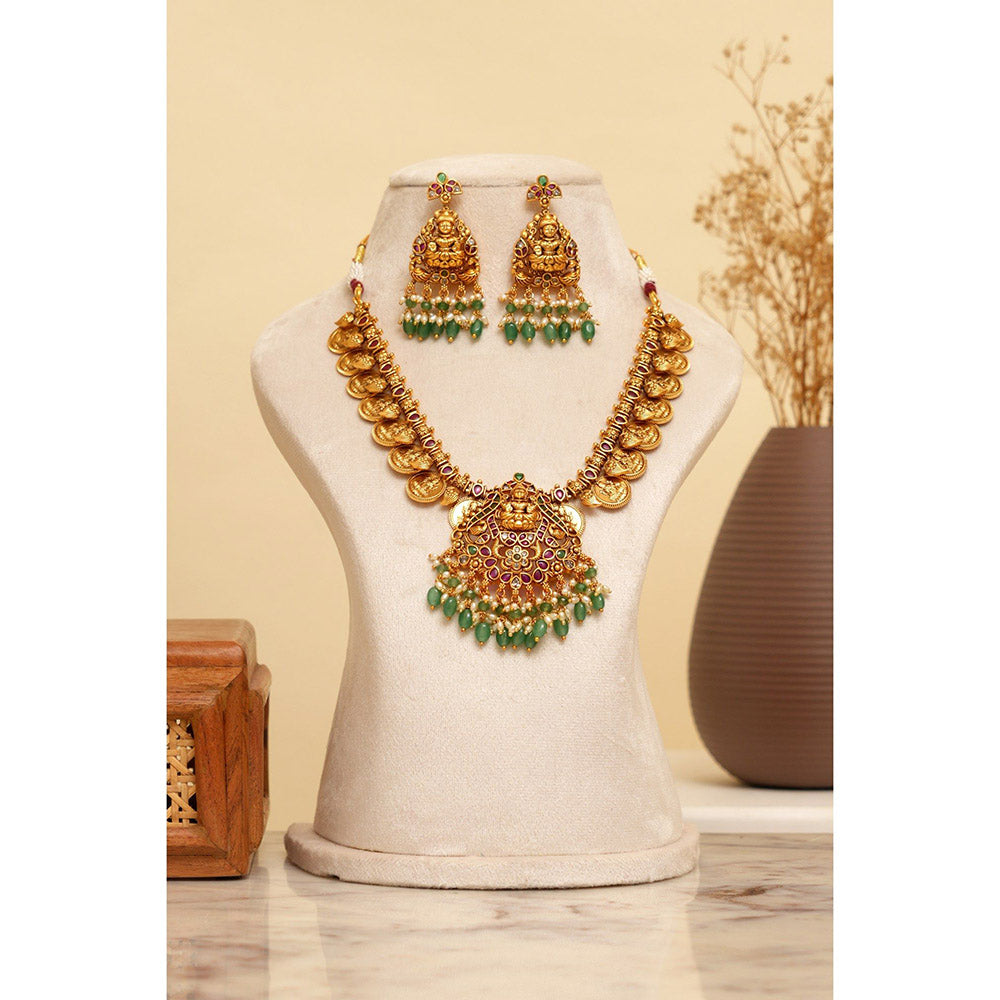 Beryachi Saraswati Temple Necklace and Earrings