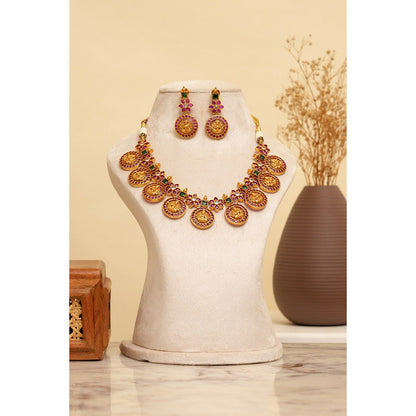 Beryachi Meenakshi Temple Necklace and Earrings