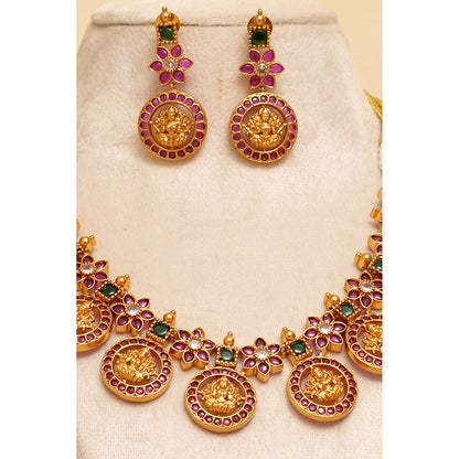 Beryachi Meenakshi Temple Necklace and Earrings