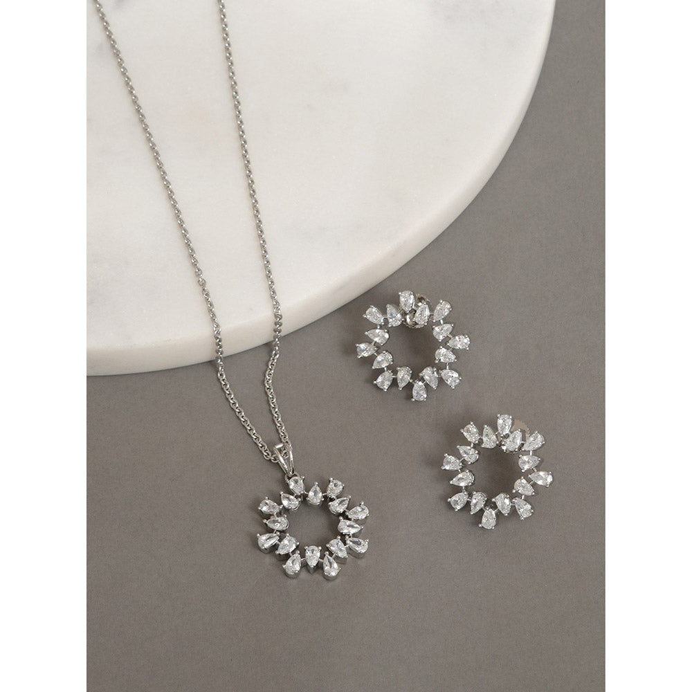 Beryachi Anna Valentine Diamante Necklace and Earrings