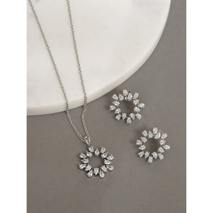 Beryachi Anna Valentine Diamante Necklace and Earrings