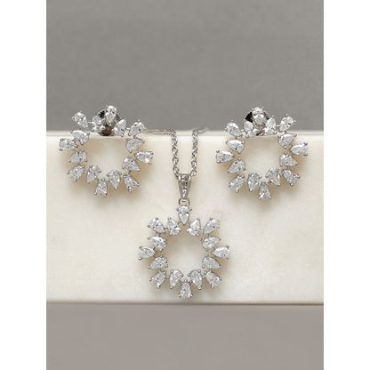 Beryachi Anna Valentine Diamante Necklace and Earrings