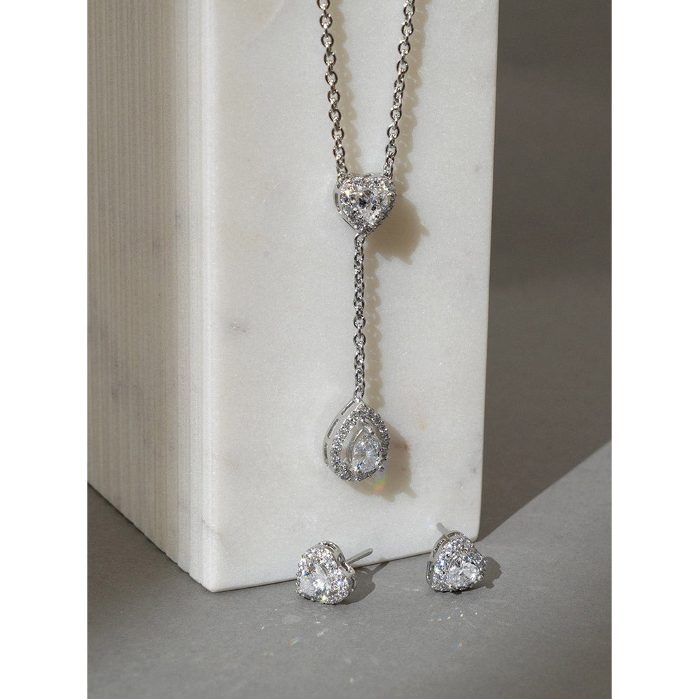 Beryachi Forever Mine Diamante Necklace and Earrings