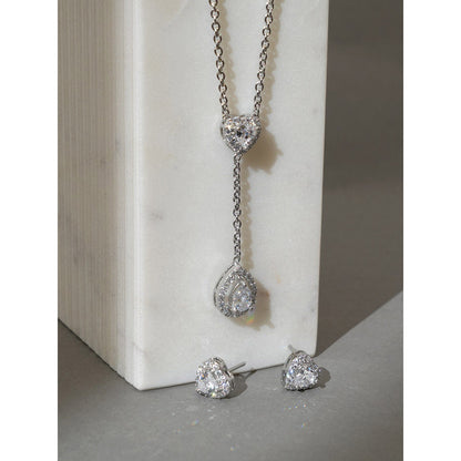 Beryachi Forever Mine Diamante Necklace and Earrings