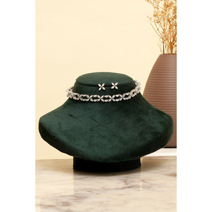 Beryachi Elara Love Diamante Necklace and Earrings