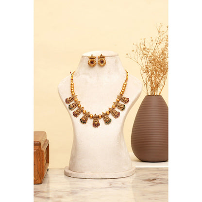 Beryachi Ratnam Temple Necklace and Earrings