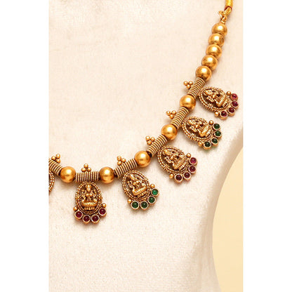 Beryachi Ratnam Temple Necklace and Earrings