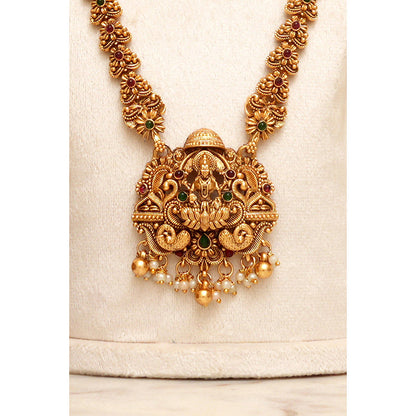 Beryachi Pushpam Temple Necklace and Earrings