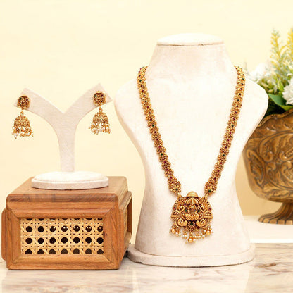 Beryachi Pushpam Temple Necklace and Earrings