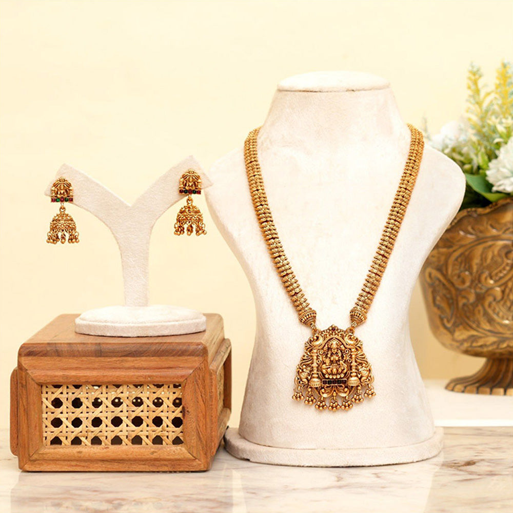 Beryachi Abharanam Temple Necklace and Earrings