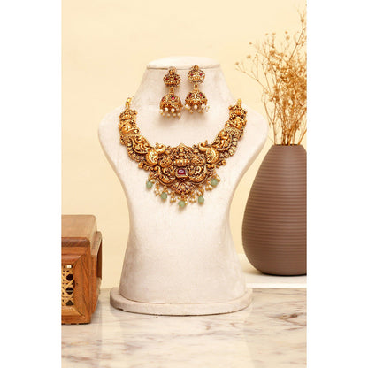Beryachi Mayil Temple Necklace and Earrings