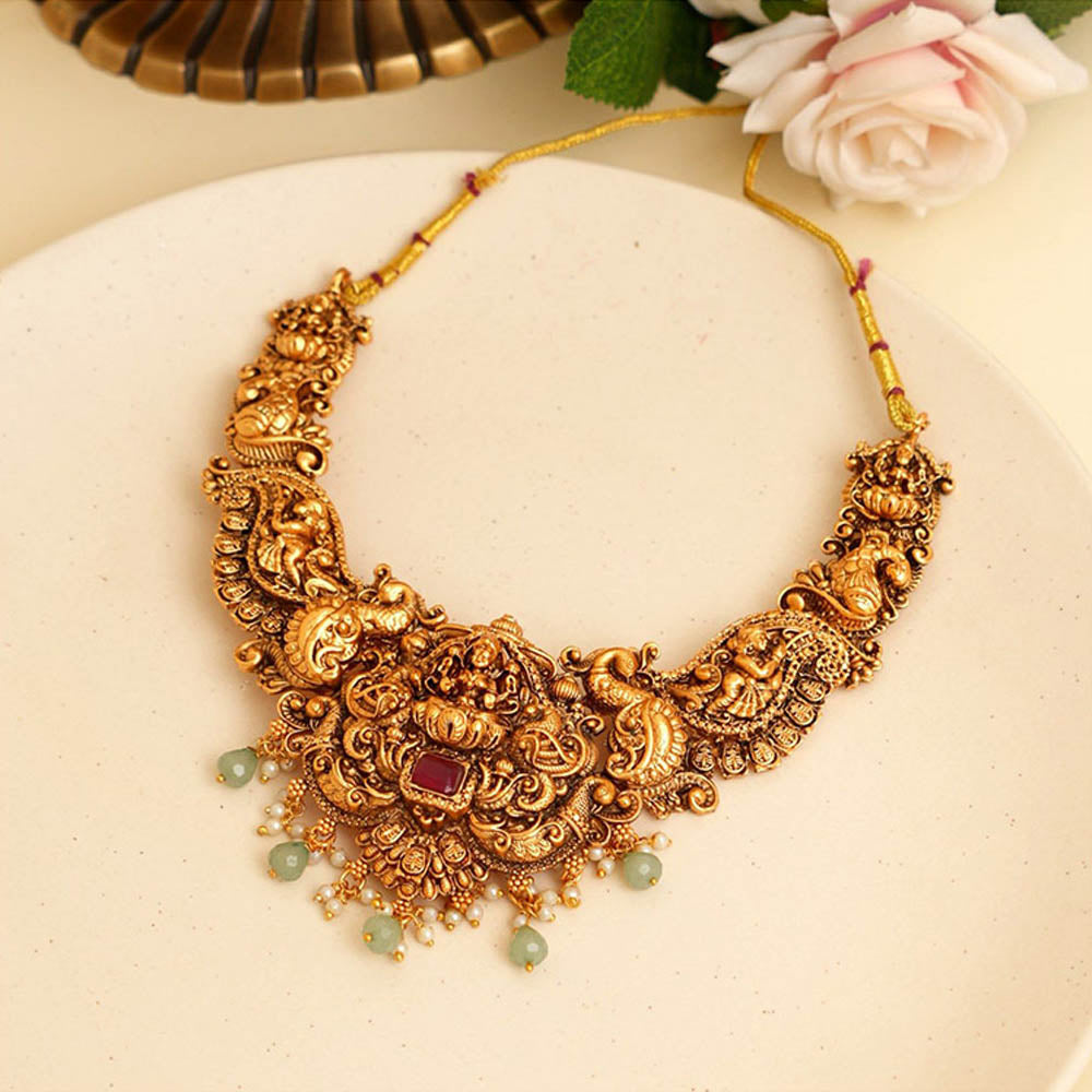 Beryachi Mayil Temple Necklace and Earrings