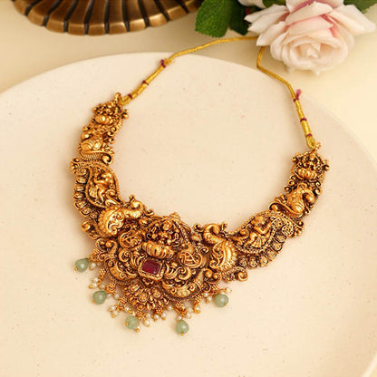 Beryachi Mayil Temple Necklace and Earrings