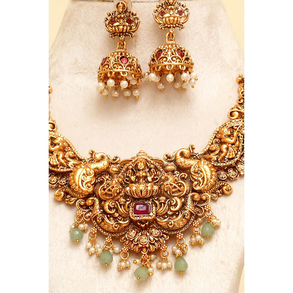 Beryachi Mayil Temple Necklace and Earrings