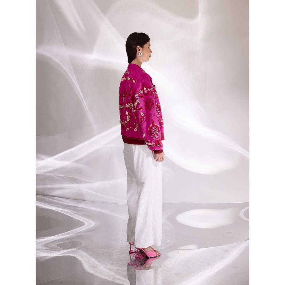 BETRUE Raani Embroidered Shaket Jacket in Handloom Herringbone Cotton