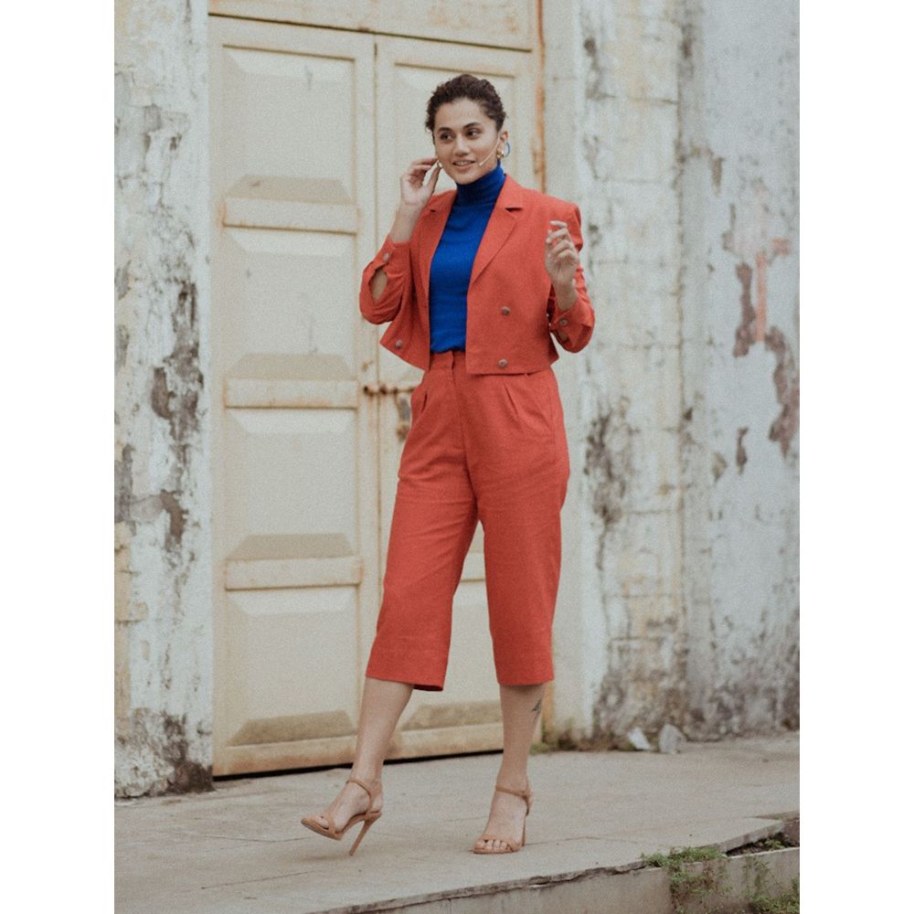 BETRUE Berry Blazer and Culottes (Set of 2)