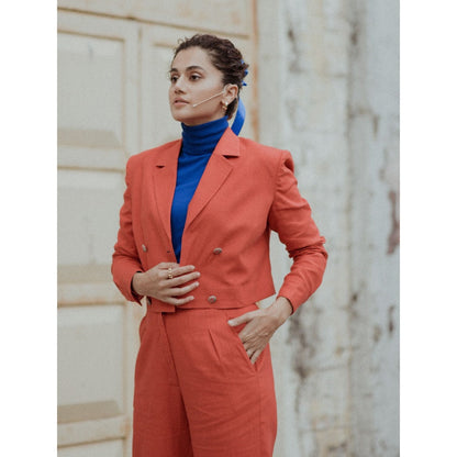 BETRUE Berry Blazer and Culottes (Set of 2)