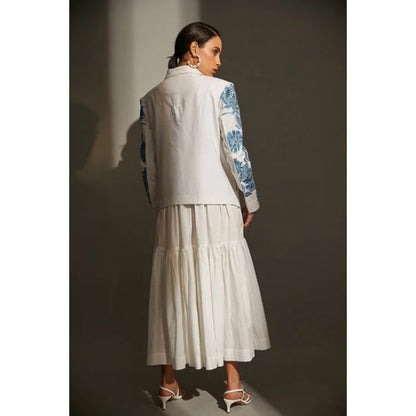 BETRUE Vintage Embroidered Summer Blazer