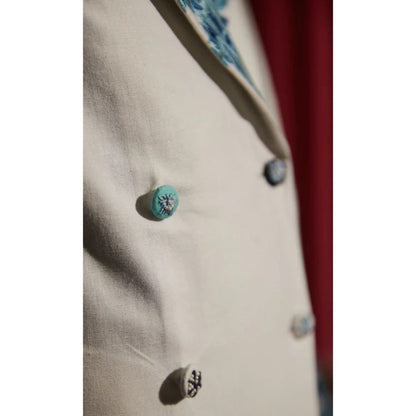 BETRUE Vintage Embroidered Summer Blazer