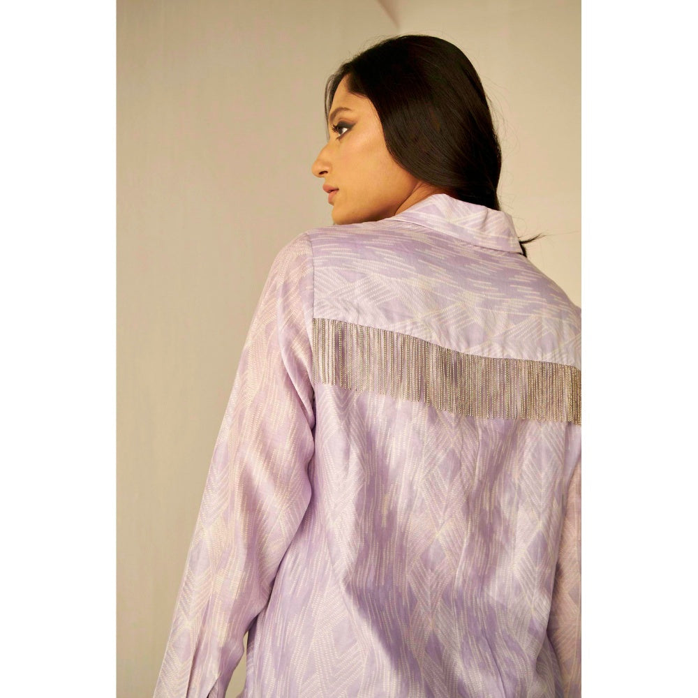 BETRUE Lilac- Bliss Shibori Shirt and Pants Set (Set of 2)