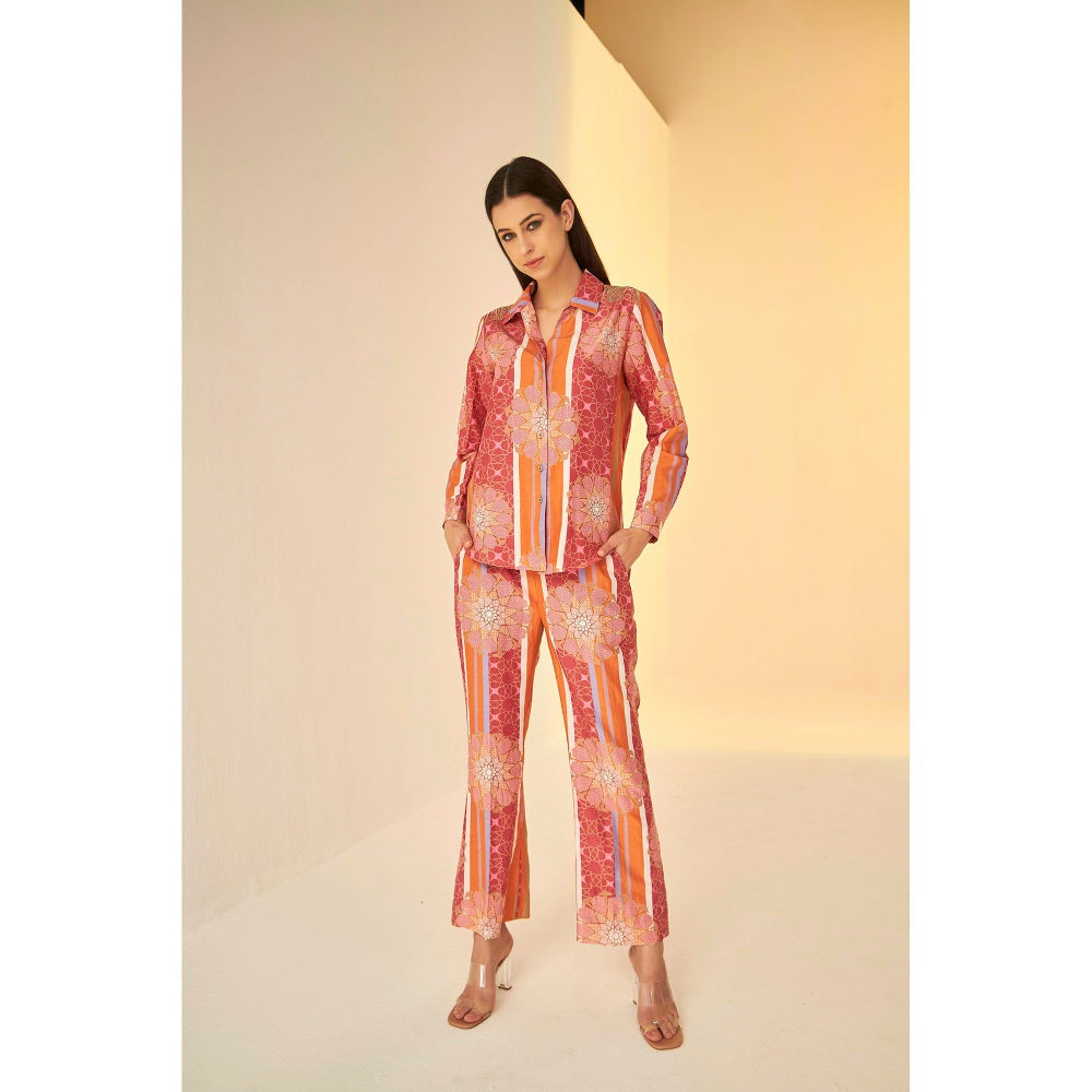 BETRUE Bliss Bukhara Print Shirt and Pant Set (Set of 2)