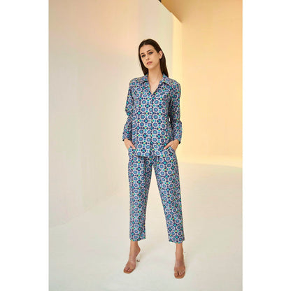 BETRUE Bliss Kokand Print Shirt and Pant Set (Set of 2)