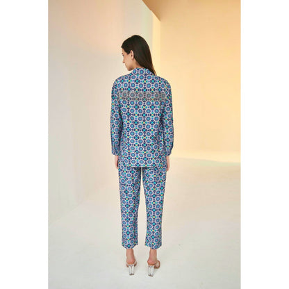 BETRUE Bliss Kokand Print Shirt and Pant Set (Set of 2)