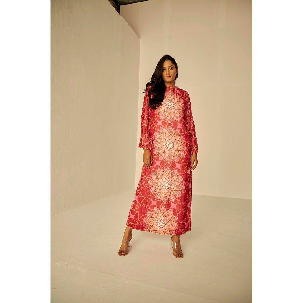 BETRUE Bukhara Velvet Straight Long Dress