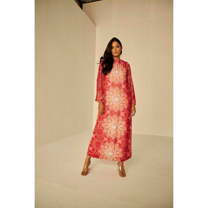 BETRUE Bukhara Velvet Straight Long Dress