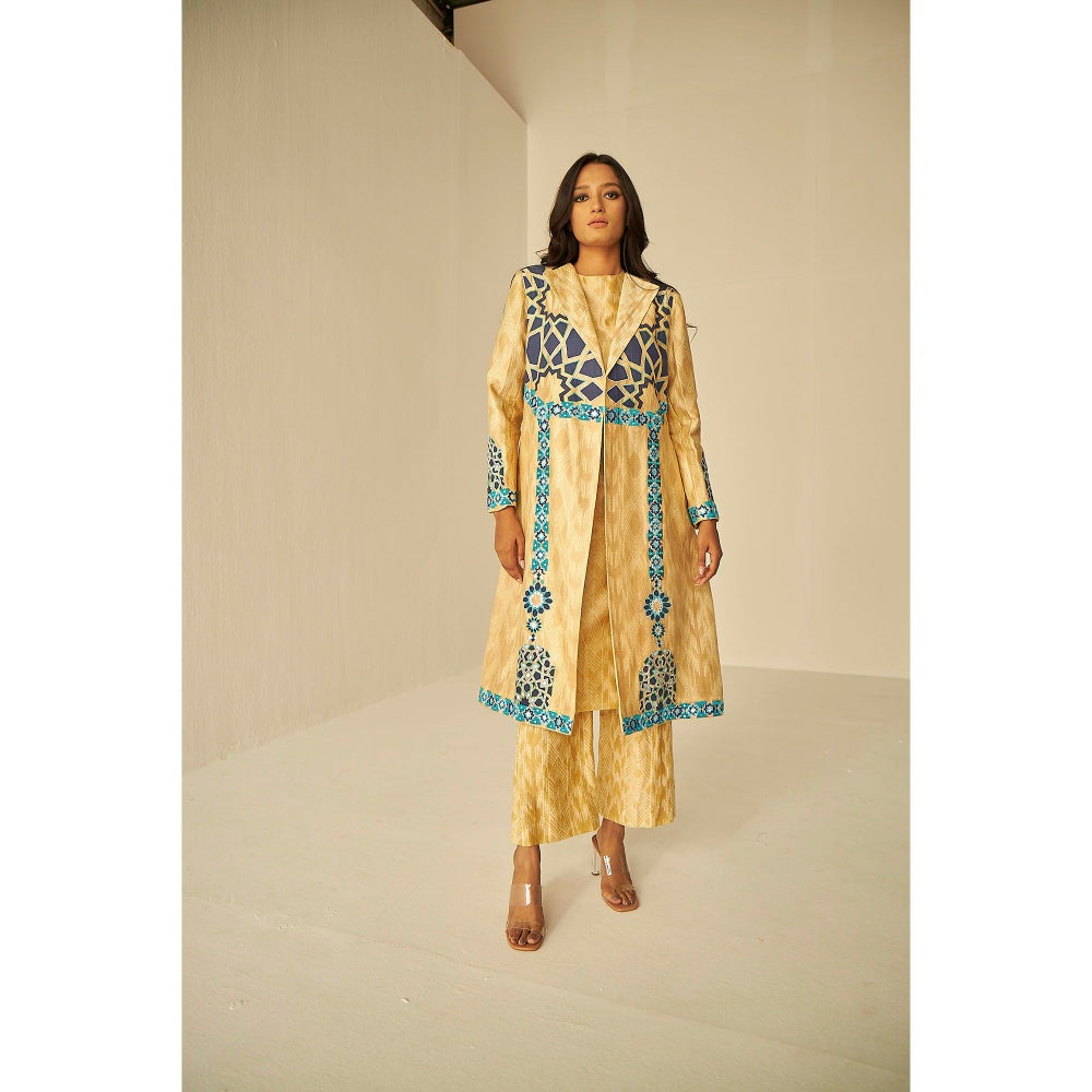 BETRUE The Window Trench, Kurta and Pant Set (Set of 3)