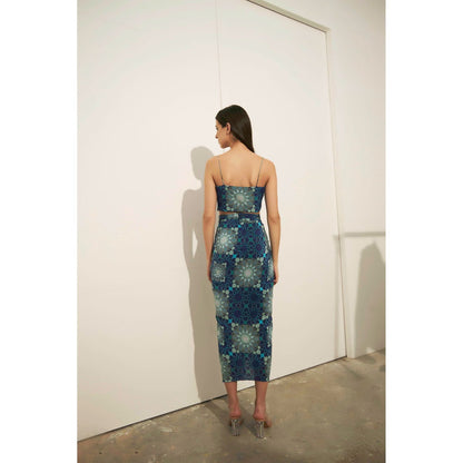 BETRUE Tashkent Print Knotted Skirt