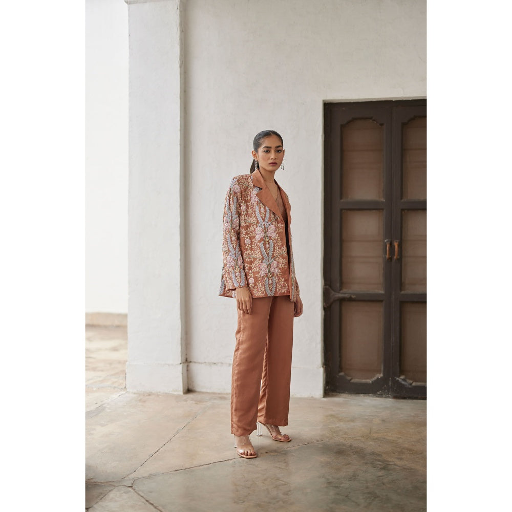 BETRUE Macchiato Embroidered Lily Jacket