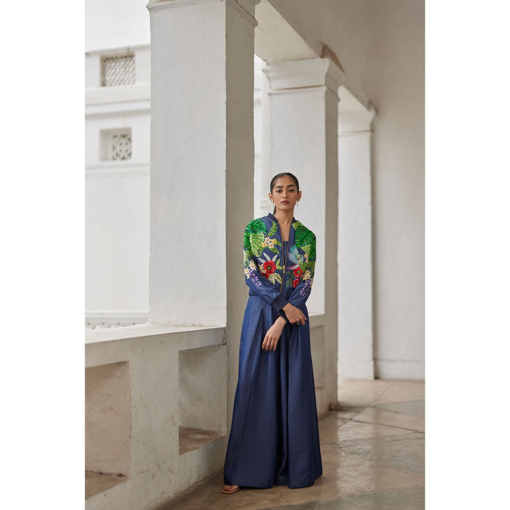 BETRUE Blue Denim Palazzo