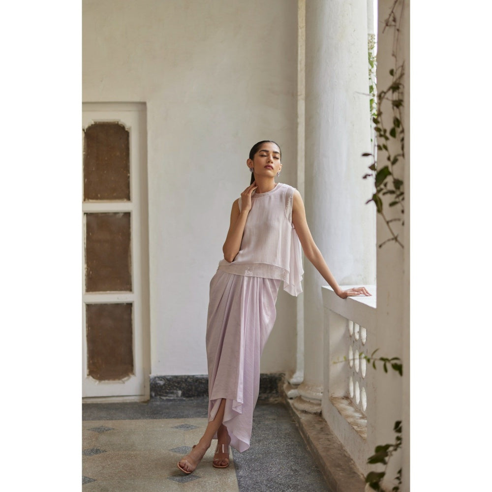 BETRUE Lilac Sequins Top