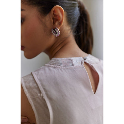 BETRUE Lilac Sequins Top