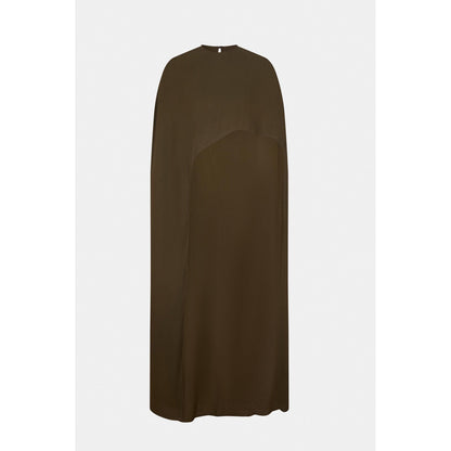 BEYOND Olive Alaia Asymmetrical Overlay Top