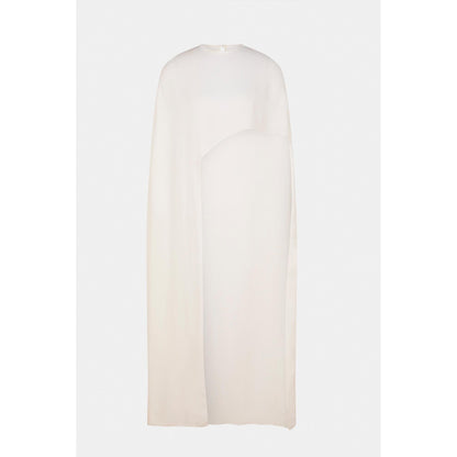 BEYOND Ivory Alaia Asymmetrical Overlay Top