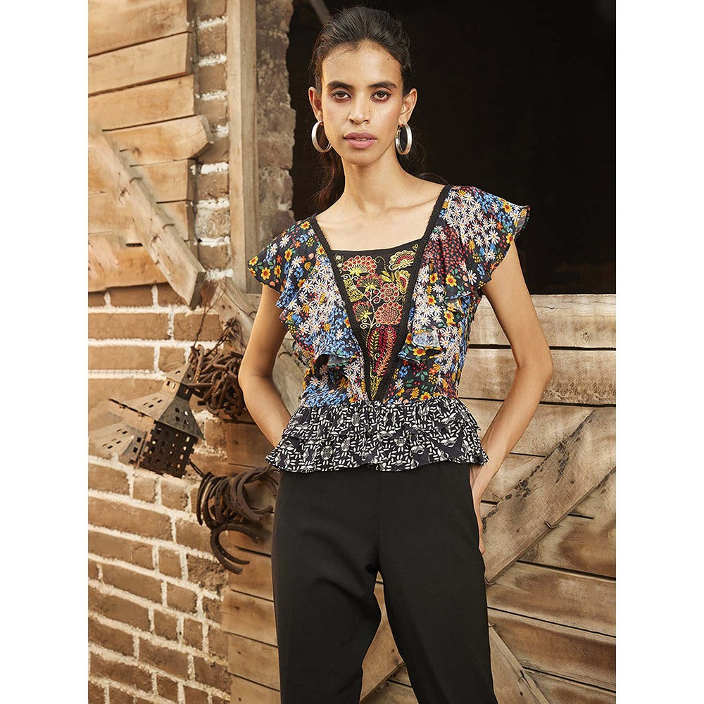 Bhanuni by Jyoti Multicoloured Top