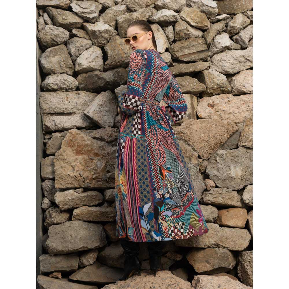 Bhanuni by Jyoti Classic Blue Maxi Dress