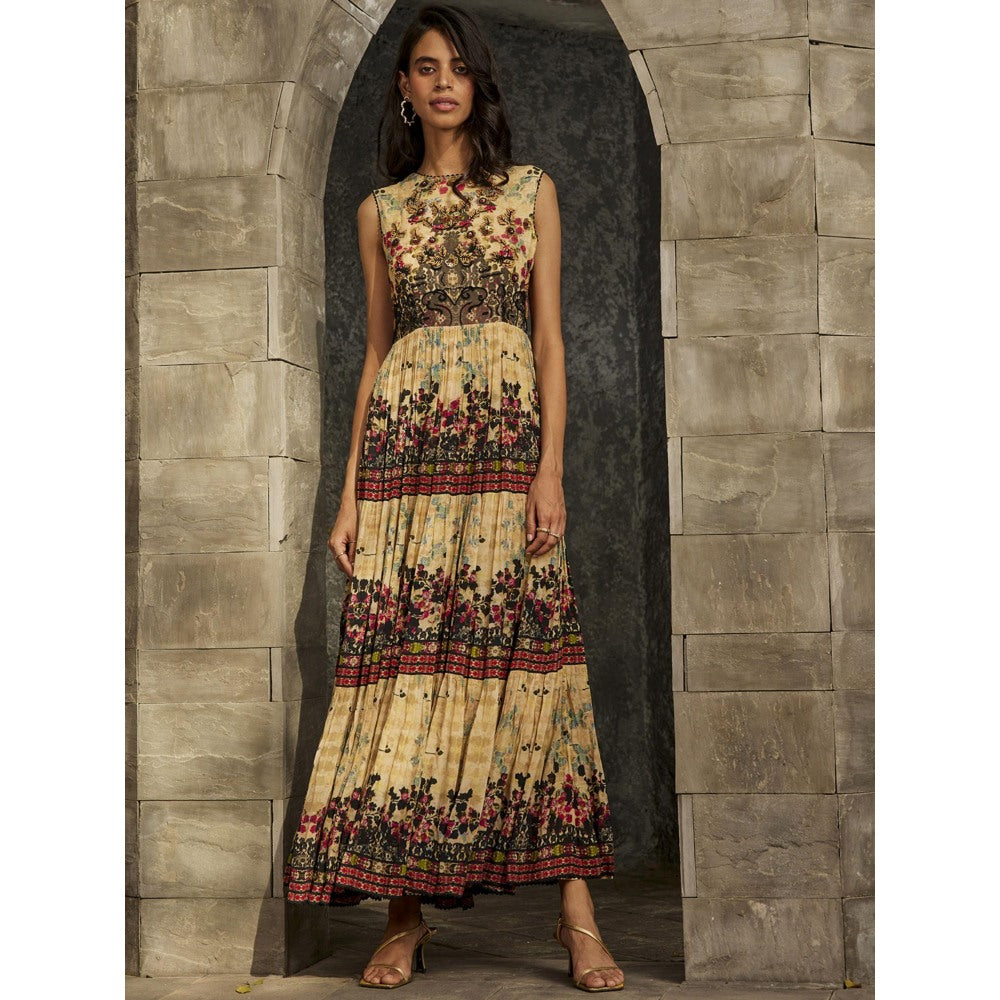 Bhanuni by Jyoti Ochre Yellow Maxi Dress