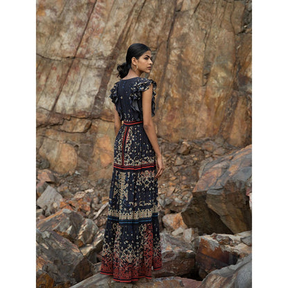 Bhanuni by Jyoti Yale Blue Maxi Dress