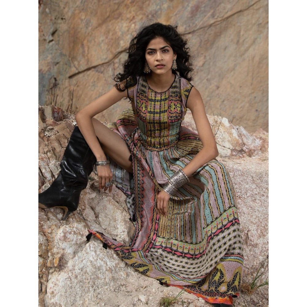 Bhanuni by Jyoti Multicolour Maxi Dress