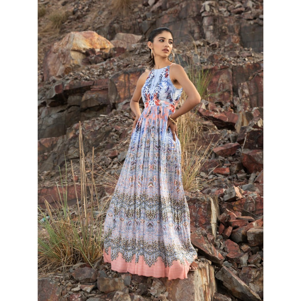 Bhanuni by Jyoti Heavenly Blue Maxi Dress